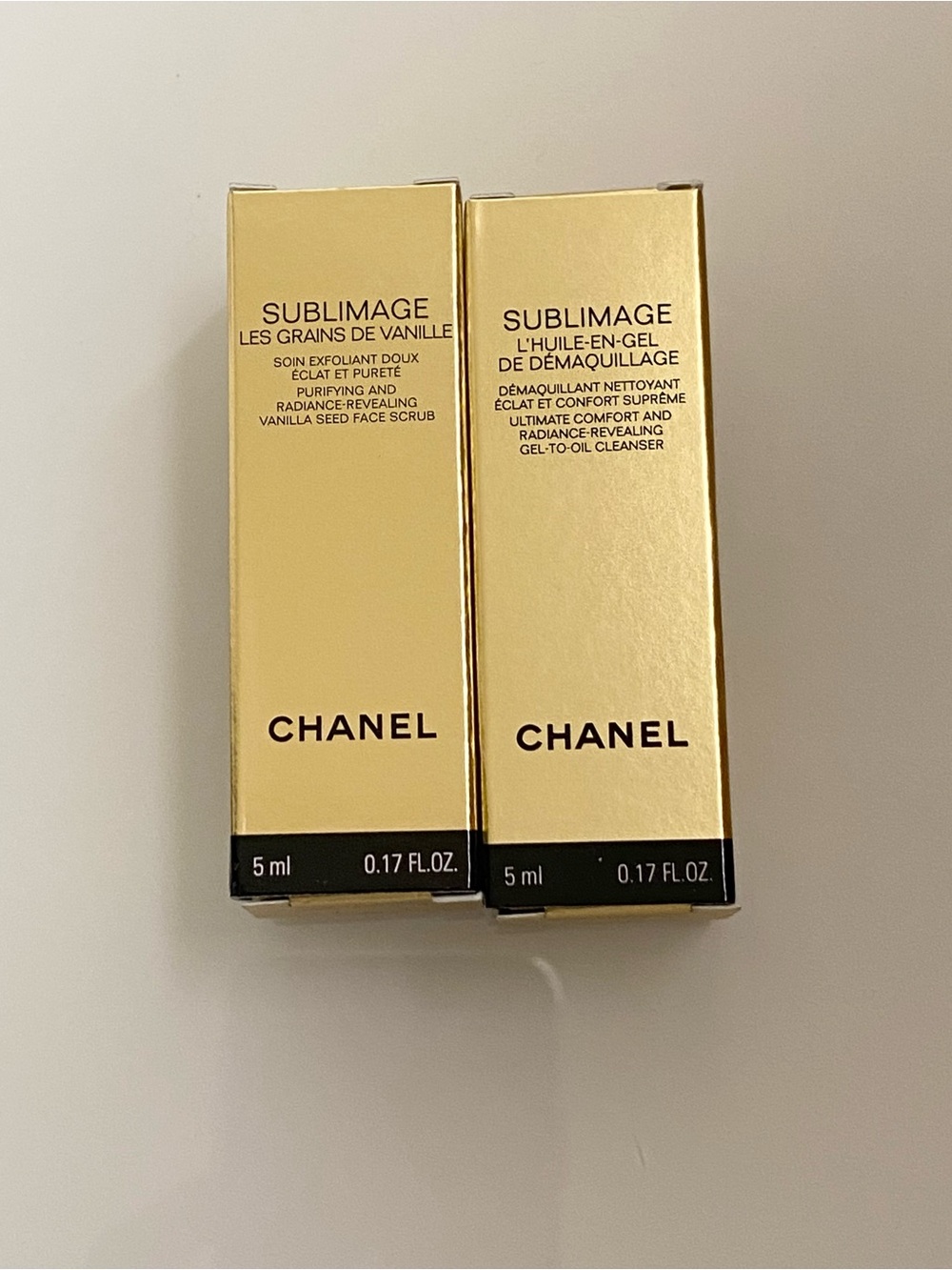 CHANEL Sublimage Mini Face Scrub & Cleanser Set - Gold